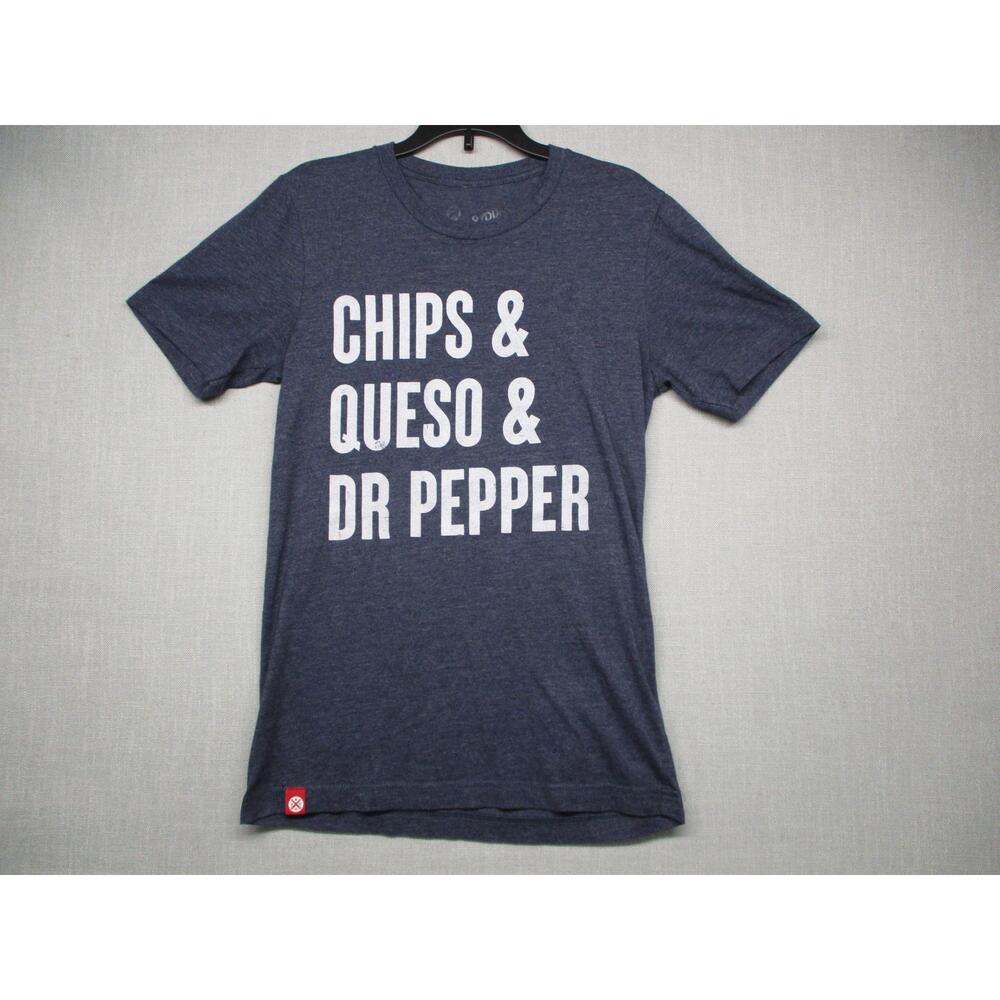 Goodfellow & Co Heathered Blue Grey Graphic Foodie T-Shirt Women Size Small